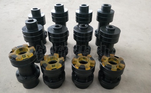 带中间轴三爪联轴器